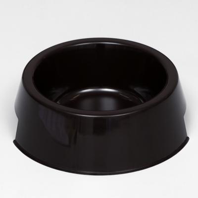 Миска пластиковая 17 х 17 х 5 см, 400 мл, шоколадный