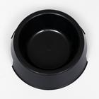 Миска пластиковая 17 х 17 х 5 см, 400 мл, черная - Фото 2