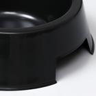 Миска пластиковая 17 х 17 х 5 см, 400 мл, черная - Фото 3