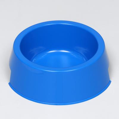 Миска пластиковая 17 х 17 х 5 см, 400 мл, синяя