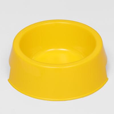 Миска пластиковая 17 х 17 х 5 см, 400 мл, желтая