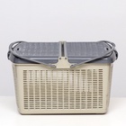 Корзина 47×36×27.5 см, серая - Фото 3