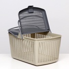 Корзина 47×36×27.5 см, серая - Фото 5