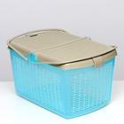 Корзина 47×36×27.5 см, бирюзовый - Фото 3