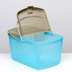 Корзина 47×36×27.5 см, бирюзовый - Фото 4