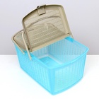 Корзина 47х36х27,5 см, бирюзовый - фото 809468419