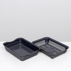 Туалет для кошек, 35.5×26×7 с, с сеткой, пластик, серый - Фото 6