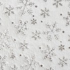 Плед Этель «Серебряные снежинки» 180*200 см,100% п/э, корал-флис 220 гр/м2 - Фото 2