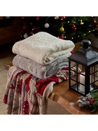 Плед «Этель» «Серебряные снежинки» 180×200 см,100% п/э, корал-флис 220 г/м² - Фото 5