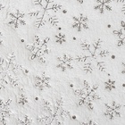 Плед Этель «Серебряные снежинки» 180*200 см,100% п/э, корал-флис 220 гр/м2 - фото 808335916