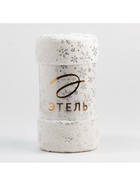 Плед «Этель» «Серебряные снежинки» 180×200 см,100% п/э, корал-флис 220 г/м² - Фото 10