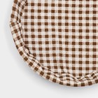 Корзинка для фруктов и хлеба Доляна «Домашний уют», d=25.5 см, пластик, плетёная, коричневая - Фото 5