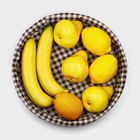 Корзинка для фруктов и хлеба Доляна «Домашний уют», d=30,5 см, цвет шоколадный - фото 7431881