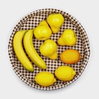 Корзинка для фруктов и хлеба Доляна «Домашний уют», d=35,5 см, цвет шоколадный - фото 7431884