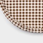 Корзинка для хлеба Доляна «Домашний уют», d=35.5 см, пластик, плетёная, коричневая - Фото 5