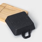 Сковорода «Ночь», 18.5×12.5×5.2 см, на деревянной подставке, чугун, чёрная - Фото 5