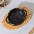 Кастрюля на подставке Volcano, 13×10×7.5 см, чугун, чёрная - Фото 4