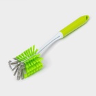 Щётка для посуды Доляна Green day, двойная, 29 см - Фото 3