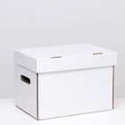 Коробка для хранения "А4", белая, 32,5 x 23,5 x 23,5 - фото 8882527
