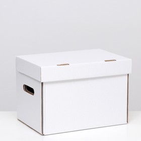 Коробка для хранения "А4", белая, 32,5 x 23,5 x 23,5