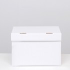Коробка для хранения "А4", белая, 32,5 x 23,5 x 23,5 - фото 8882528