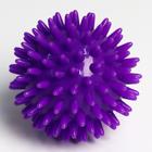 УЦЕНКА Развивающий массажный мячик «Монстрик», диаметр 7 см, цвет фиолетовый, Крошка Я - Фото 4