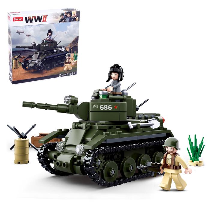 УЦЕНКА Конструктор Армия «Боевой танк», 347 деталей - Фото 1