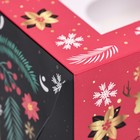 Упаковка на 6 капкейков с окном "Merry Christmas", 25 х 17 х 10 см - Фото 4