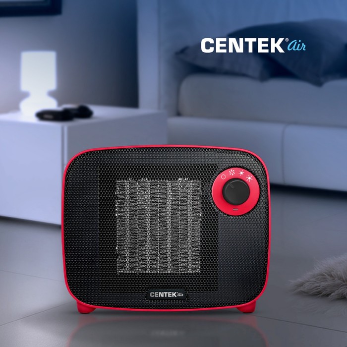 Тепловентилятор Centek CT-6022, керамический, настольный, 1500 Вт, 15 м², красный - фото 18545065 Тепловентилятор Centek CT-6022, керамический, настольный, 1500 Вт, 15 м², красный - фото 18545065
