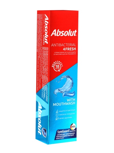Зубная паста «ABSOLUT» antibacterial 4FRESH, 110 г