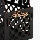 Подставка для бумаг "Винтаж" А5, 9,5х18х24,5 см, МДФ - фото 21358868