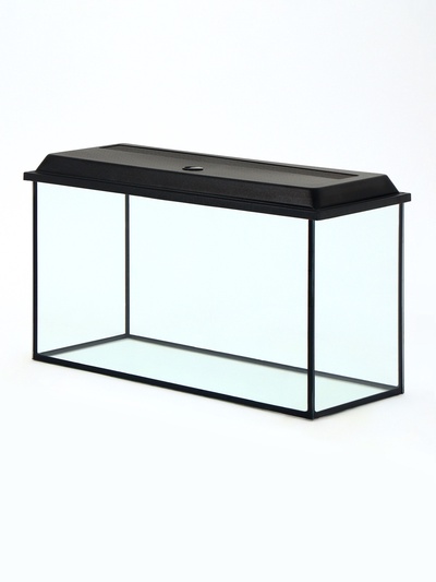 Аквариум «Прямоугольный» с крышкой, 75 литров, 69×29×37 см, чёрный