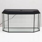 Аквариум «Панорамный» с крышкой, 105 л, 80×35×39.5/44.5 см, чёрный - Фото 2