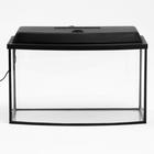 Аквариум «Телевизор» с крышкой, 65 л, 60×33×35/40 см, чёрный - Фото 2