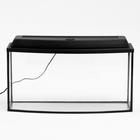 Аквариум «Телевизор» с крышкой, 75 литров, 72.5×26.5×37/42 см, чёрный - Фото 2