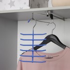 Вешалка многоуровневая для галстуков Доляна, антискользящее покрытие, 25×16 см, МИКС - Фото 2