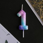 Свеча для торта, цифра «1», 5,5 х 8 см - Фото 2