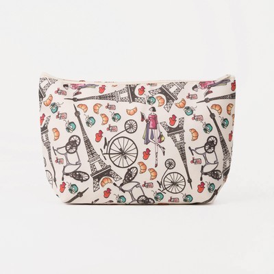 Косметичка на молнии, цвет белый