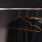 Плечики-вешалки для одежды Доляна, размер 40-44, антискользящее покрытие, цвет бронзовый - Фото 2