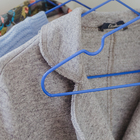 Вешалка-плечики для одежды Доляна, размер 40-44, антискользящее покрытие, цвет синий - Фото 6