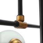 Люстра "Перспектива" 6х60Вт Е27 черный 71х71х34см - фото 24548538