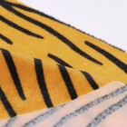 Лоскут для рукоделия, 53 × 53 см, мех тигровый бежевый на трикотажной основе - фото 6468645