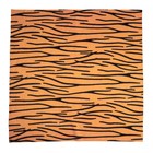 Лоскут для рукоделия, 53 × 53 см, мех тигровый бежевый на трикотажной основе - фото 6468646