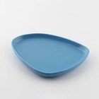 Тарелка керамическая нестандартной формы «Синяя», 20 х 15 см, цвет синий - Фото 3