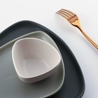 Блюдо для подачи нестандартной формы «Тёмно-серая», 28 х 22 см 6478832 - фото 319807515