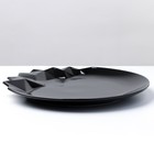 Тарелка керамическая «Обсидиан», чёрная, 27 см, цвет чёрный - Фото 4