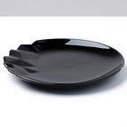 Тарелка керамическая «Обсидиан», 17 см, цвет чёрный - Фото 3
