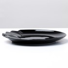Тарелка керамическая «Обсидиан», 17 см, цвет чёрный - Фото 4