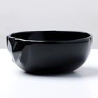 Салатник керамический «Обсидиан», 16.5 х 7 см, 900 мл, цвет чёрный - Фото 3