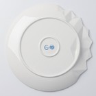 Блюдо керамическое для подачи «Мрамор», бело-синяя, 27 см, цвет белый - Фото 8
